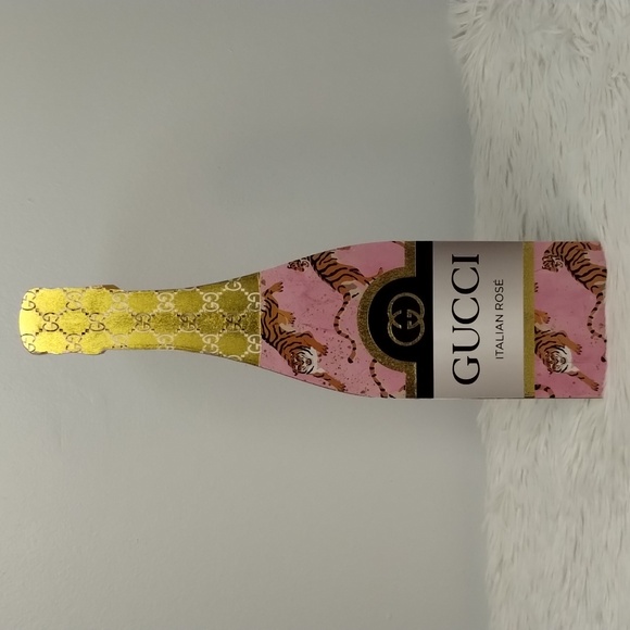 Home Designs GG Italian Rosé Champagne Bottle Wooden Home Decor - Picture 1 of 5